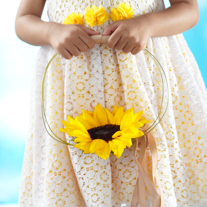Sweet Sunshine Flower Girl Bouquet –  Ecuadorian Central Flower, Minneapolis MN